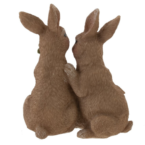Фигурка декоративная "Зайцы", L13 W8,5 H14 см фото 3
