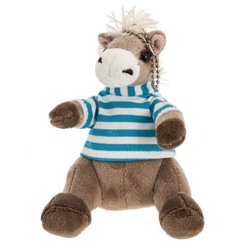 Игрушка набивная "Лошадка", с цепочкой, L11 W16 H12 см, 2в. фото 2