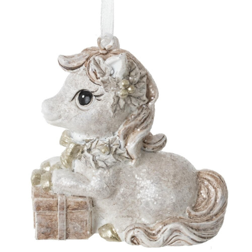 Фигурка декоративная подвесная "Лошадка", L6,5 W3 H6,5 см