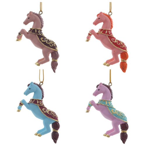 Фигурка декоративная подвесная "Лошадка", L7,5 W1,5 H4,5 см, 4в. Фигурка декоративная подвесная "Лошадка", L7,5 W1,5 H4,5 см, 4в.