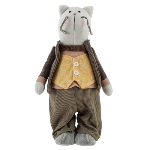 Игрушка набивная "Кот/Кошка", L16 W10 H33 см, 2в. фото 4 Игрушка набивная "Кот/Кошка", L16 W10 H33 см, 2в. фото 4