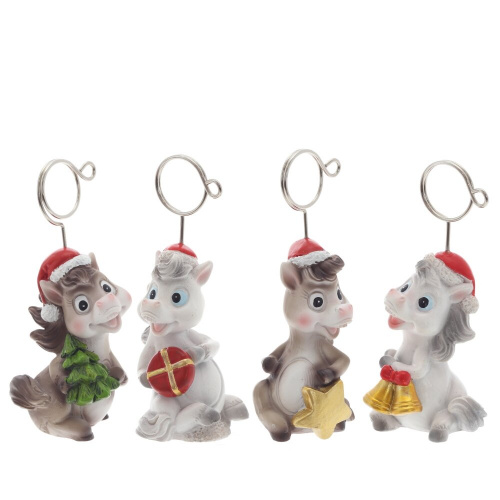 Держатель для визитки "Лошадка", L4,5 W4 H10 см, 4в. Держатель для визитки "Лошадка", L4,5 W4 H10 см, 4в.