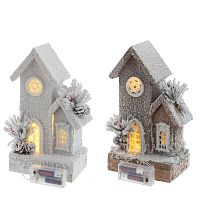 Изделие декоративное "Домик" c подсветкой (2хАА, н/п), L17 W10 H26 см, 2в. Изделие декоративное "Домик" c подсветкой (2хАА, н/п), L17 W10 H26 см, 2в.