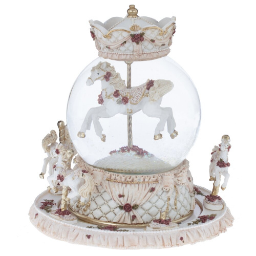 Фигурка декоративная в стекл шаре "Карусель" (ключ,муз, движ), D 10 см, L15 W15 H17 см фото 2 Фигурка декоративная в стекл шаре "Карусель" (ключ,муз, движ), D 10 см, L15 W15 H17 см фото 2