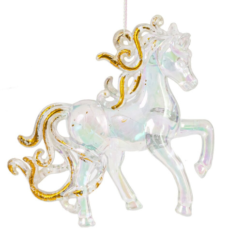 Украшение новогоднеe "Лошадь", L10 W3 H9,5 см фото 3 Украшение новогоднеe "Лошадь", L10 W3 H9,5 см фото 3
