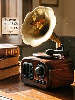 Изделие декоративное "Граммофон" (музык.), L9,5 W10 H17 см