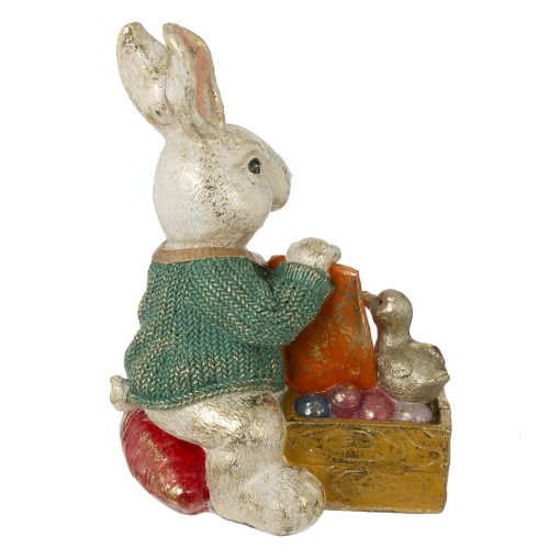 Фигурка декоративная "Заяц", L14 W11,5 H20 см фото 8