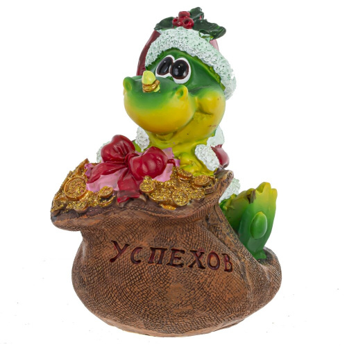 Фигурка декоративная "Дракон", L8 W9 H11 см, 4в. фото 5
