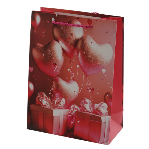 Пакет подарочный S (бумага 210г/м2, блок микс 12шт), L17,5 W9 H24 см, 4в. фото 4