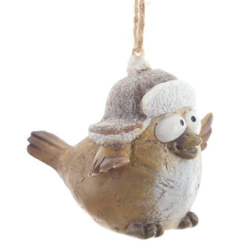 Фигурка декоративная подвесная "Птичка", L6 W7 H6 см, 2в. фото 2 Фигурка декоративная подвесная "Птичка", L6 W7 H6 см, 2в. фото 2