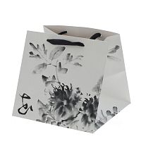 Пакет подарочный S (бумага 250г/м2, блок 10шт), L25 W25 H24 см