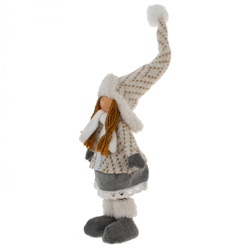 Игрушка набивная "Девочка", L12 W10 H49/29 см фото 3 Игрушка набивная "Девочка", L12 W10 H49/29 см фото 3