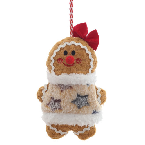 Игрушка набивная подвесная "Пряничный человечек", L9,5 W6 H14,5 см, 2в. фото 3