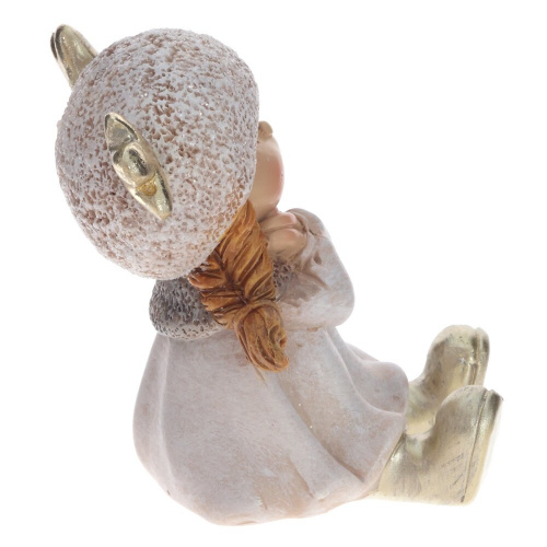 Фигурка декоративная "Мальчик/Девочка", L5,5 W6 H6,5 см, 2в.(цена за  штуку) фото 4