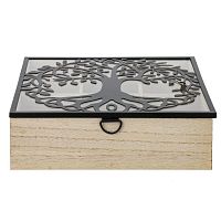 Шкатулка для чайных пакетиков, L24,5 W24 H7,5 см