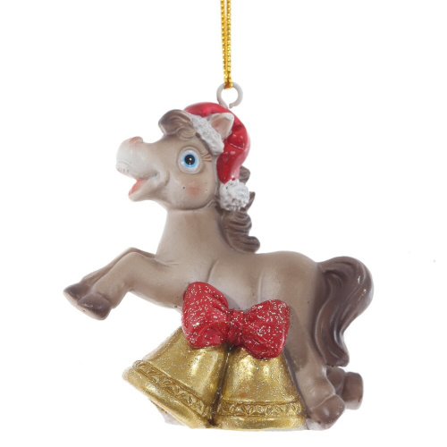 Фигурка декоративная подвесная "Лошадка", L5,5 W3 H7 см, 3в. фото 3 Фигурка декоративная подвесная "Лошадка", L5,5 W3 H7 см, 3в. фото 3