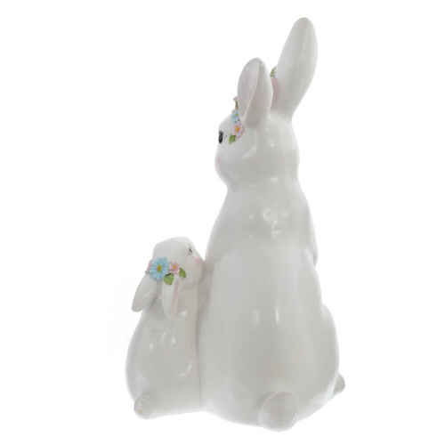 Фигурка декоративная "Зайцы", L15 W12 H26 см фото 4