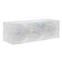 Набор из 3шт Украшение новогоднее "Шар", D 8 см, L23,5 W8 H8 см