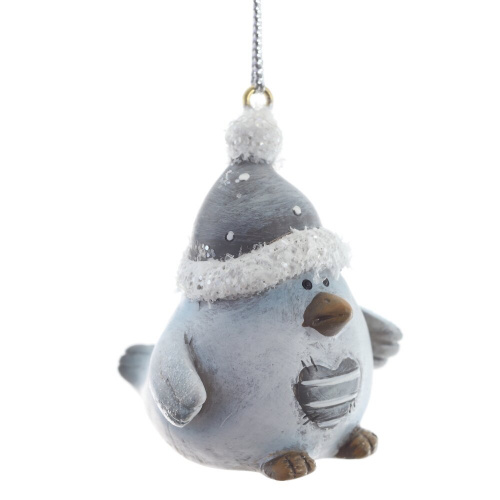 Фигурка декоративная подвесная "Птичка",   L3 W5 H5 см, 2в. фото 2