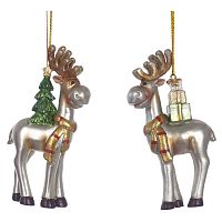Фигурка декоративная подвесная "Олень",  L5,5 W2,5 H11 см, 2в.