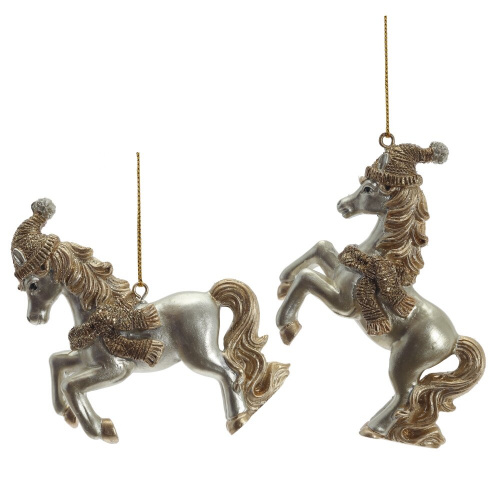 Фигурка декоративная подвесная "Лошадка", L9 W2 H8 см, 2в.