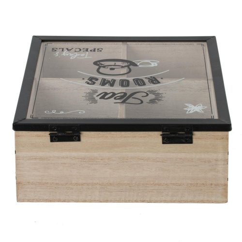 Шкатулка для чайных пакетиков, L17 W17 H7,5 см фото 3