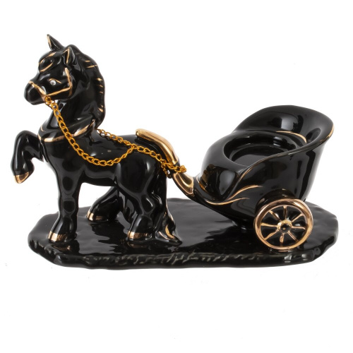Фигурка декоративная "Лошадка" с подсвечником, L17 W7 H12 см Фигурка декоративная "Лошадка" с подсвечником, L17 W7 H12 см