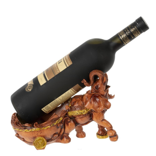 Подставка для бутылки "Слон", L22 W10 H16 см фото 2 Подставка для бутылки "Слон", L22 W10 H16 см фото 2