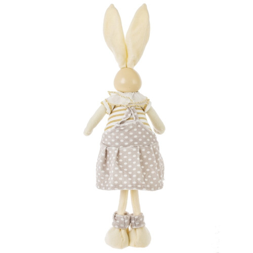 Игрушка набивная "Заяц/Зайка", L11 W10 H43 см, 2в. фото 4