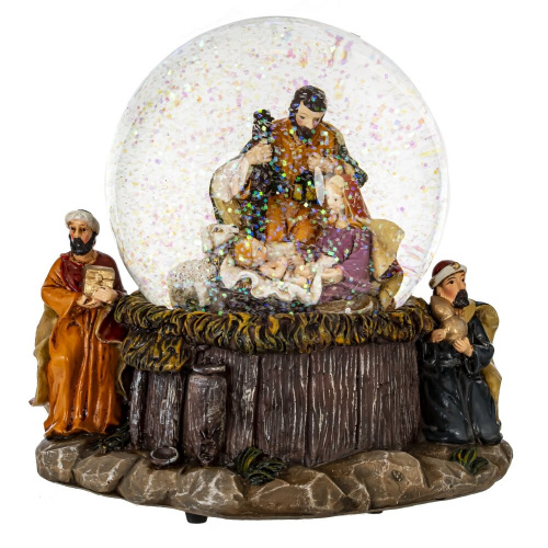 Фигурка декоративная "Рождество" в стекл шаре (ключ, музыка), D 10 см, L16 W12,5 H16,5 см Фигурка декоративная "Рождество" в стекл шаре (ключ, музыка), D 10 см, L16 W12,5 H16,5 см