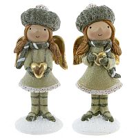 Фигурка декоративная "Ангел"(цена за один вид), L4,5 W4 H11 см, 2в.