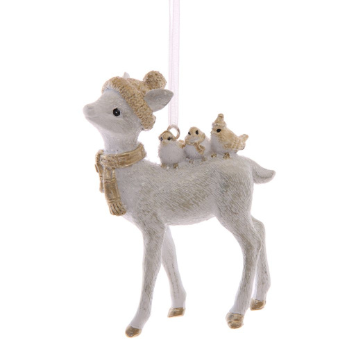 Украшение новогоднее "Олень", L6 W2,5 H9 см, 2в. фото 4 Украшение новогоднее "Олень", L6 W2,5 H9 см, 2в. фото 4