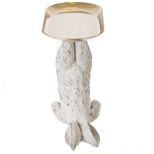 Фигурка декоративная "Заяц" с подставкой, L20 W8,5 H15 см фото 3