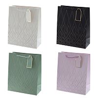 Пакет подарочный M (бумага 210г/м2, блок 12шт), L26 W12 H32 см, 4в. Пакет подарочный M (бумага 210г/м2, блок 12шт), L26 W12 H32 см, 4в.