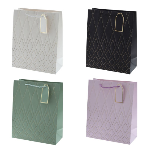 Пакет подарочный M (бумага 210г/м2, блок 12шт), L26 W12 H32 см, 4в. Пакет подарочный M (бумага 210г/м2, блок 12шт), L26 W12 H32 см, 4в.