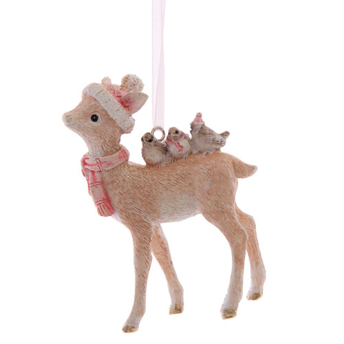 Украшение новогоднее "Олень", L6 W2,5 H9 см, 2в. фото 5 Украшение новогоднее "Олень", L6 W2,5 H9 см, 2в. фото 5