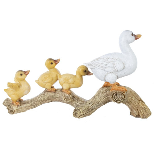 Фигурка декоративная "Утка с утятами", L24 W7 H13,5 см фото 3