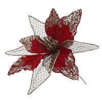 Цветок искусственный "Пуансеттия", L21 W21 H39 см Цветок искусственный "Пуансеттия", L21 W21 H39 см