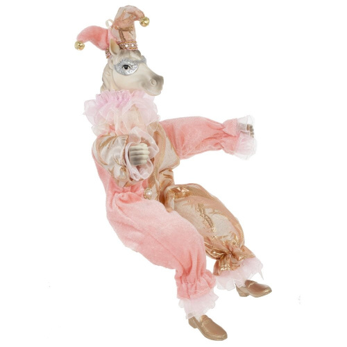 Игрушка набивная подвес "Лошадь-клоун", L15 W9 H36/24 см фото 2