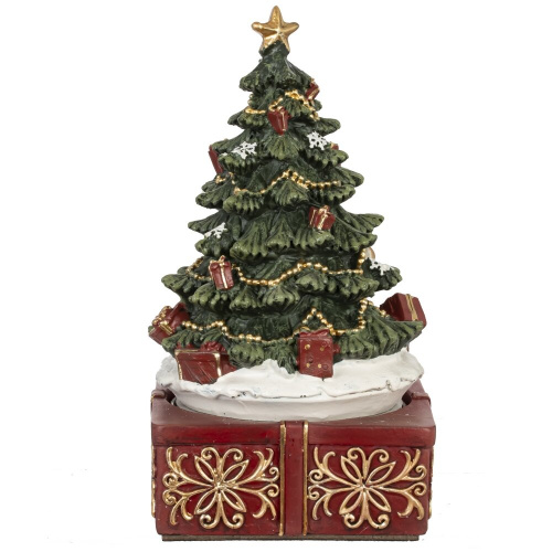 Фигурка декоративная "Рождество" (мех.завод, муз, движ), L10 W10 H18,5 см фото 3