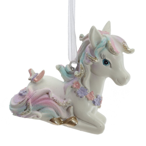 Фигурка декоративная подвесная "Лошадка",  L7 W2,5 H6 см, 2в. фото 2