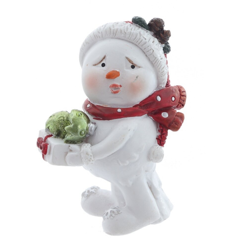 Фигурка декоративная "Снеговик", L3,5 W2,5 H5 см, 4в. фото 5 Фигурка декоративная "Снеговик", L3,5 W2,5 H5 см, 4в. фото 5