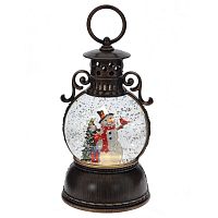 Изделие декоративное "Фонарь" (подсвет, муз, вьюга, 3хААА н/п +USB), D 10 см, L11 W11 H24 см Изделие декоративное "Фонарь" (подсвет, муз, вьюга, 3хААА н/п +USB), D 10 см, L11 W11 H24 см