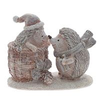 Фигурка декоративная "Ёжики", L11 W6 H9 см