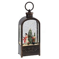 Изделие декоративное "Фонарь" (подсвет, муз, вьюга, 3хААА н/п +USB), L10 W6 H27 см Изделие декоративное "Фонарь" (подсвет, муз, вьюга, 3хААА н/п +USB), L10 W6 H27 см