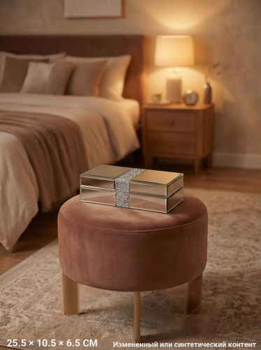 Шкатулка, L25,5 W10,5 H6,5 см фото 3