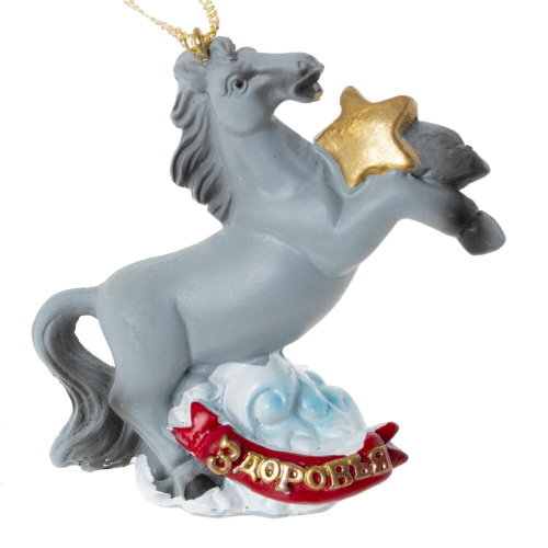 Фигурка декоративная подвесная "Лошадка", L6,5 W3 H7,5 см, 4в. фото 2 Фигурка декоративная подвесная "Лошадка", L6,5 W3 H7,5 см, 4в. фото 2