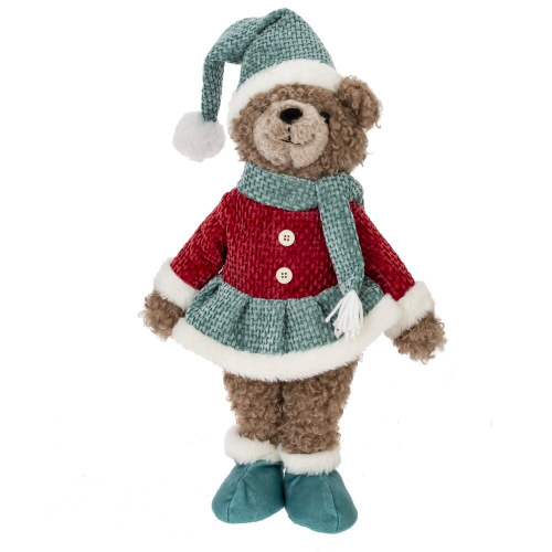 Игрушка набивная "Медвежонок" (цена за 1 штуку), L19 W10 H35 см, 2в. фото 3