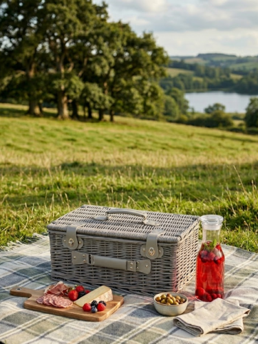 Корзина для пикника на 4 персоны, L45 W31 H20 см фото 4
