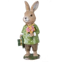 Фигурка декоративная "Заяц", L9,5 W9 H25 см